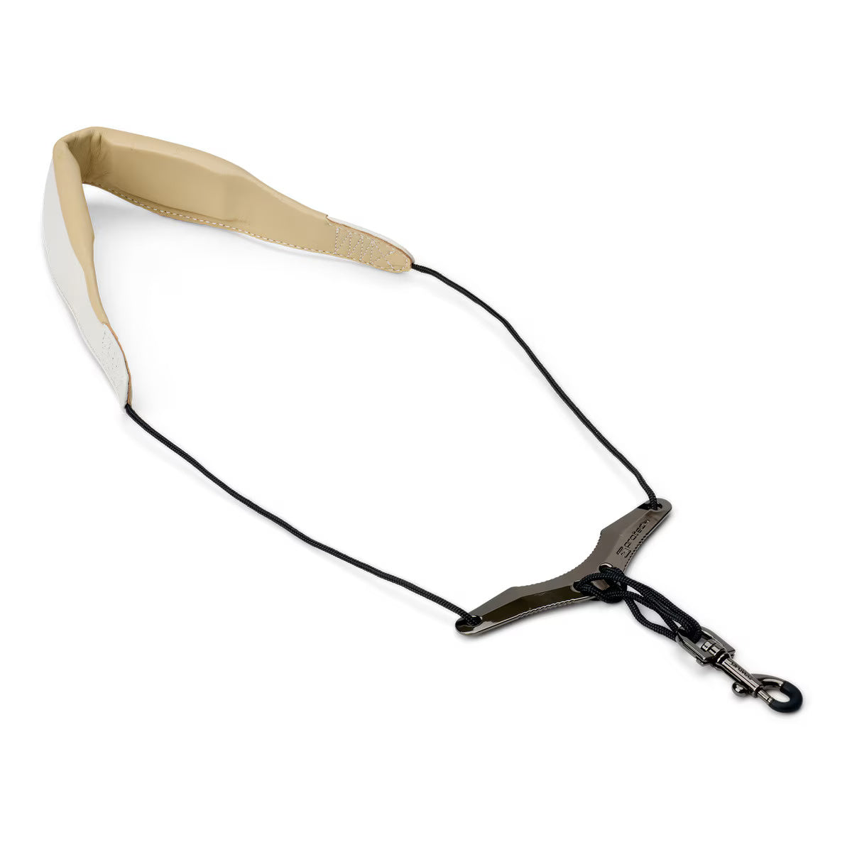PROTEC Sax Leather Neck Strap 22" Regular with Comfort Bar and Metal Snap