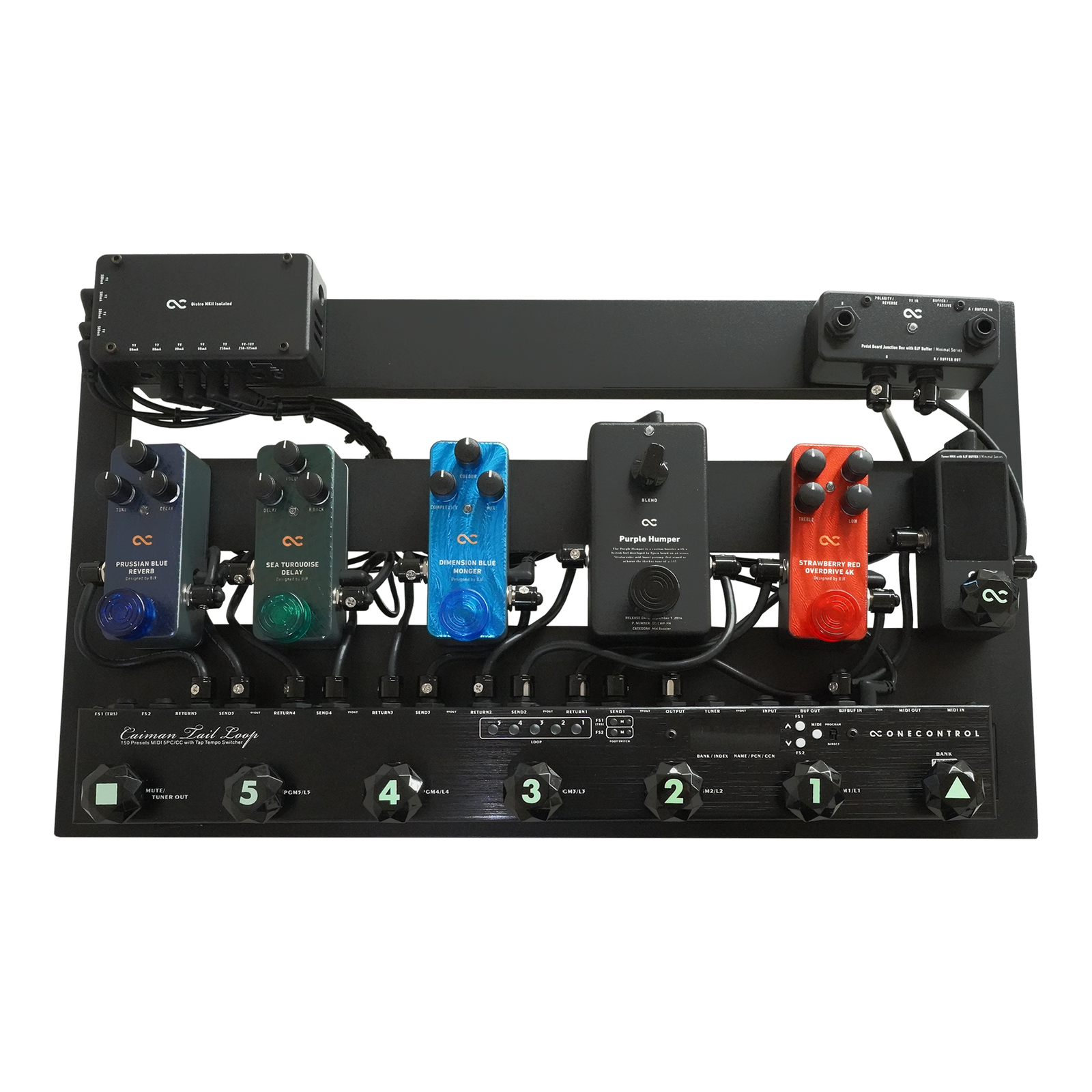 One Control Light Weight Pedal Board