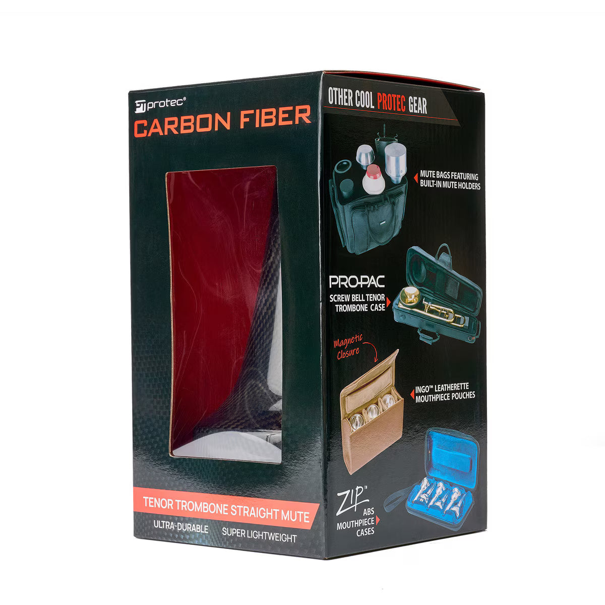 PROTEC Tenor Trombone Mute - Straight, Carbon Fiber