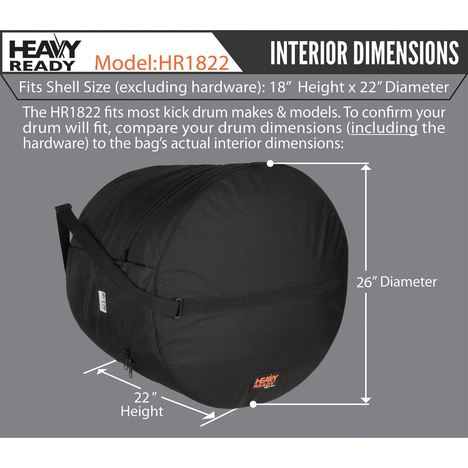 PROTEC Heavy Ready Padded Kick Bag 22x18
