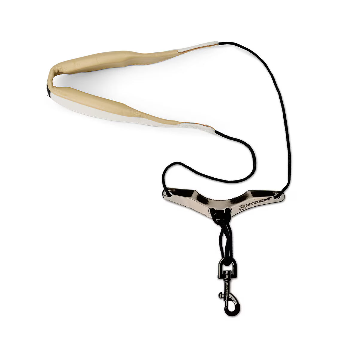 PROTEC Sax Leather Neck Strap 24" Tall with Comfort Bar and Metal Snap