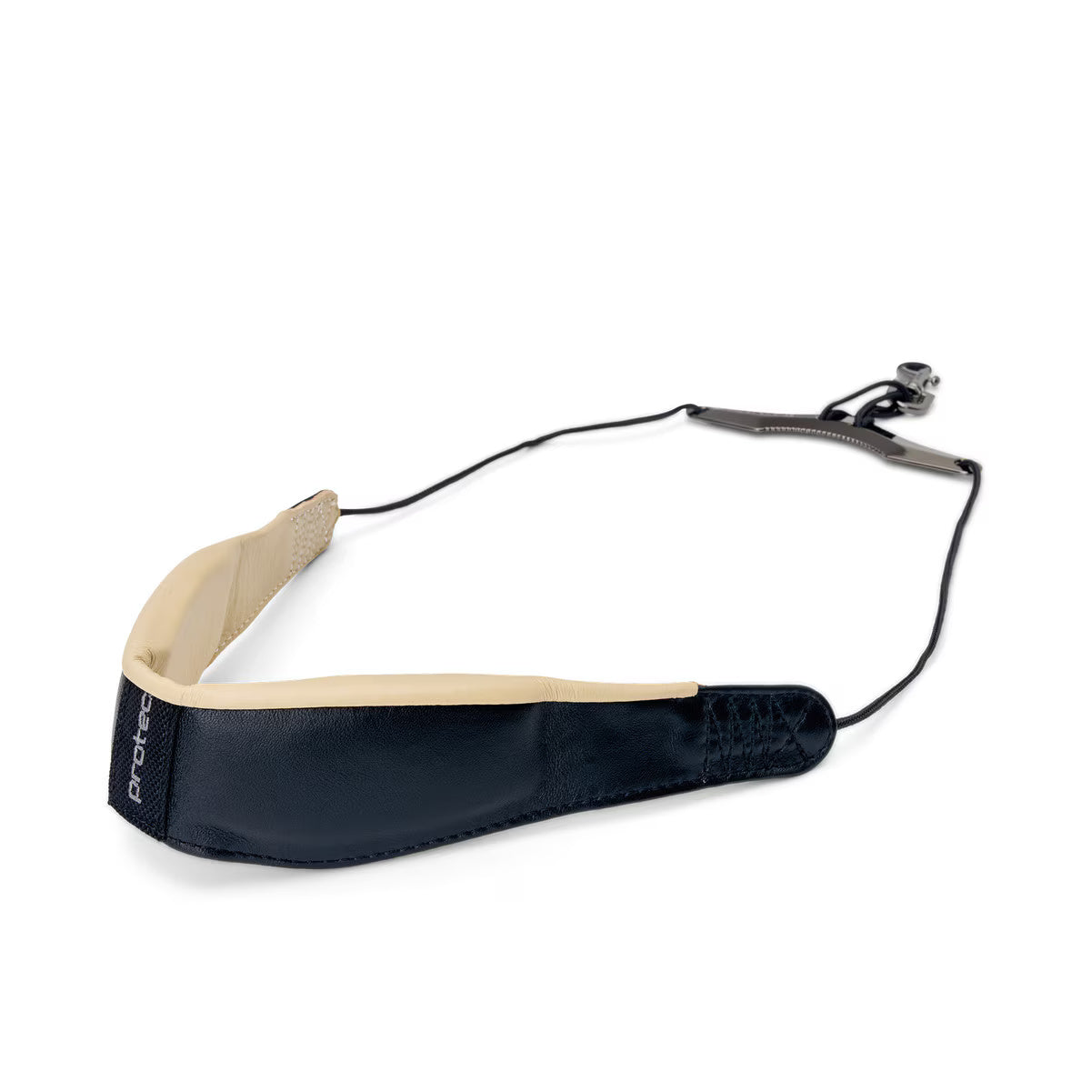 PROTEC Sax Leather Neck Strap 22" Regular with Comfort Bar and Metal Snap