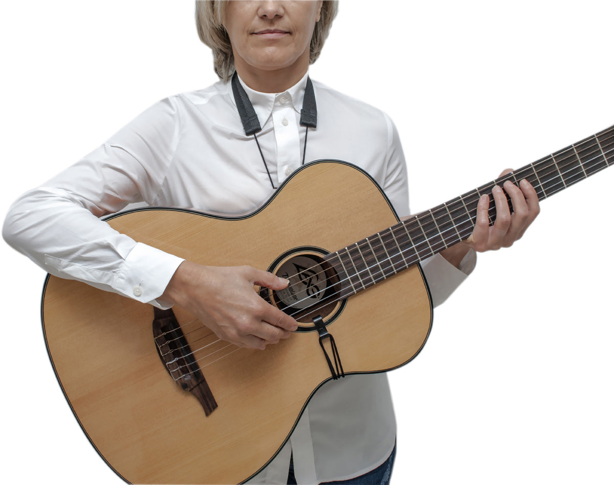 BG Classic Acoustic Guitar Neck Strap w/ Sling + Plastic Hook
