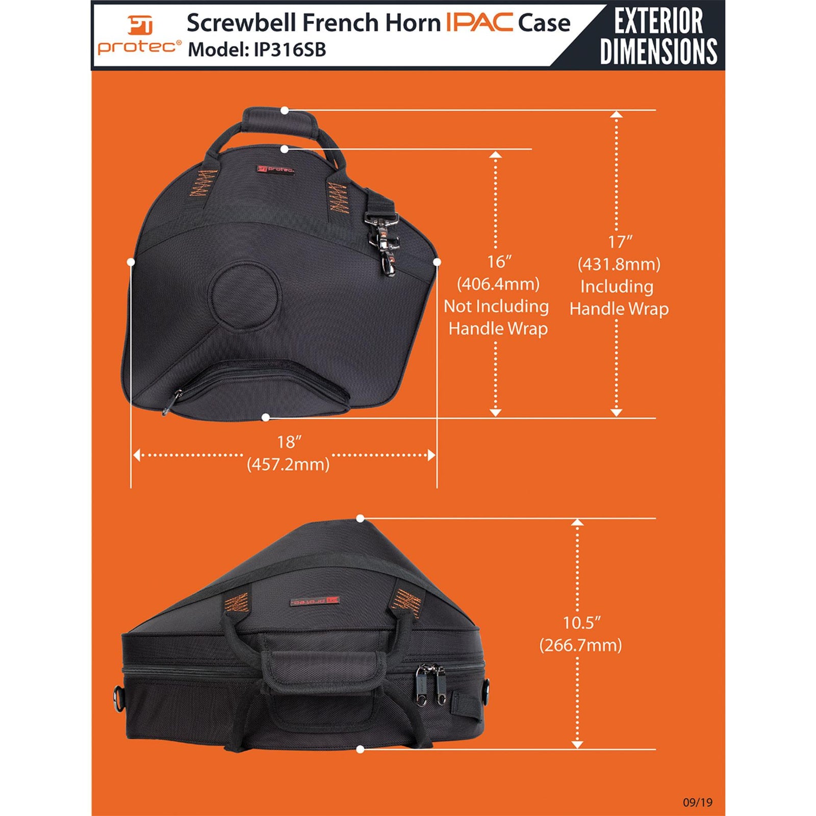 PROTEC iPAC Screwbell French Horn Case