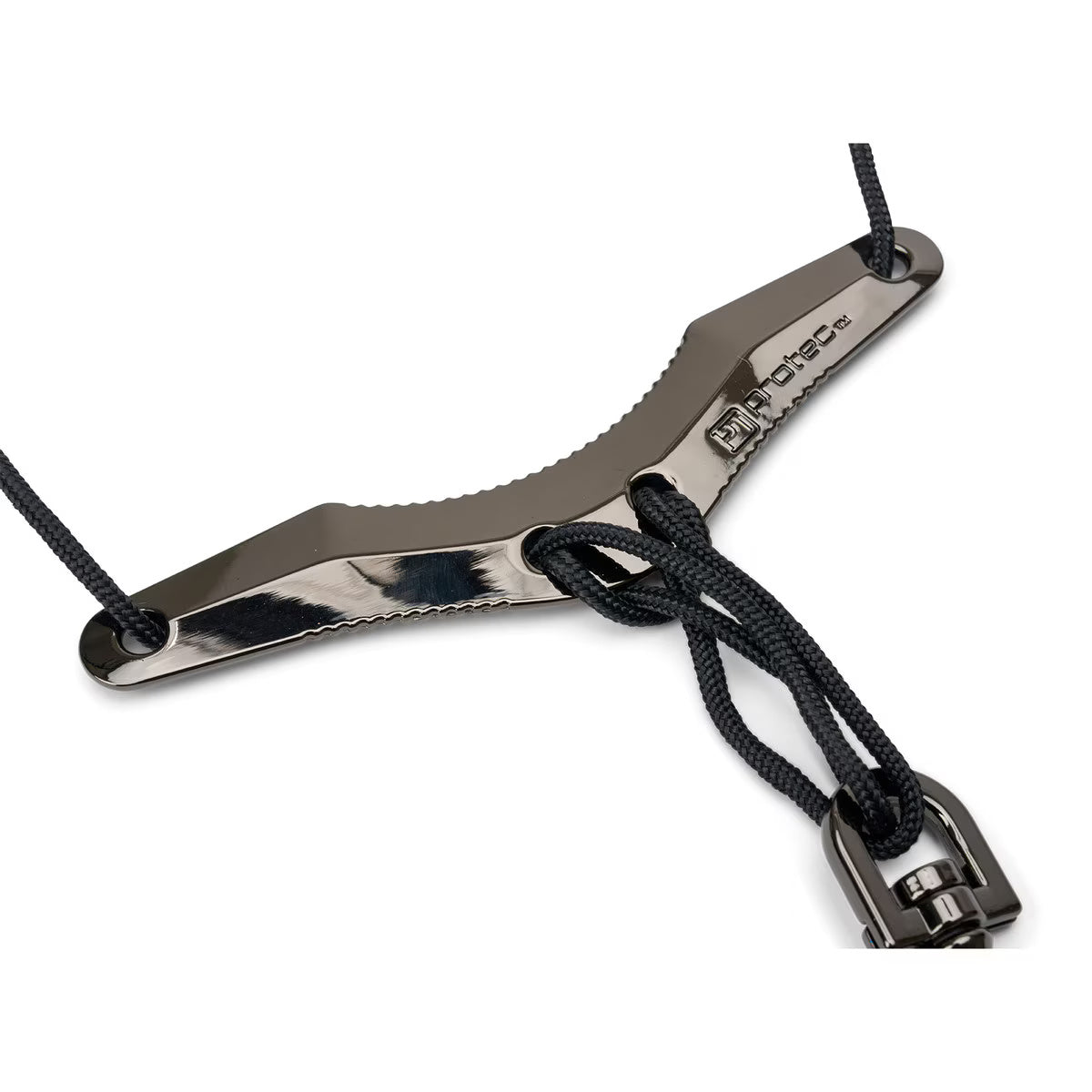 PROTEC Sax Leather Neck Strap 22" Regular with Comfort Bar and Metal Snap