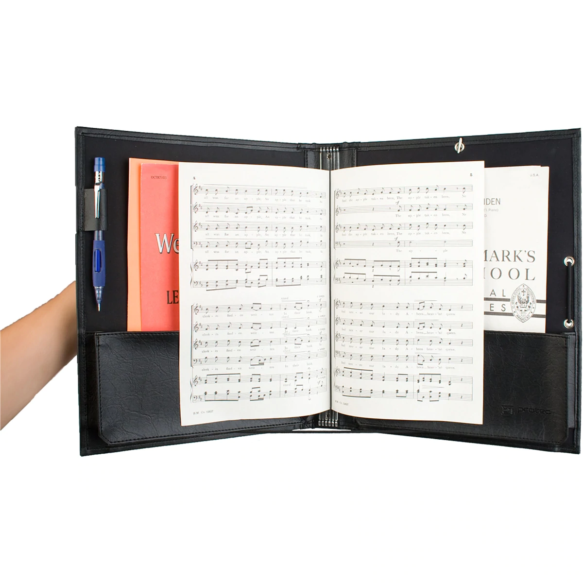 PROTEC Elastic Banded Choral Folder w/ Retaining String