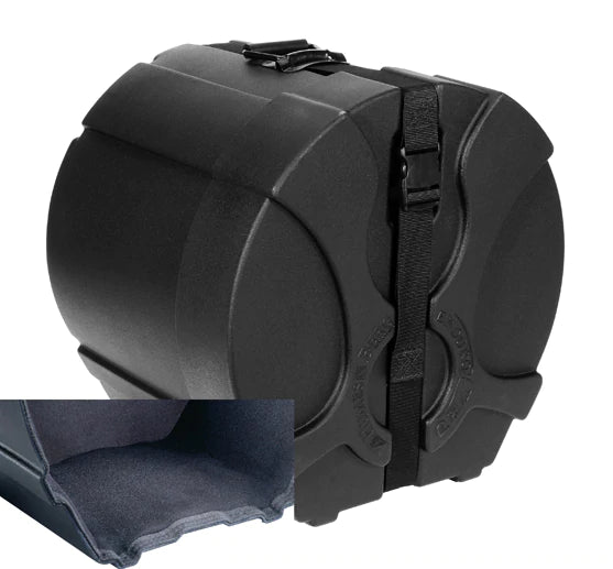 H&B Enduro Pro 20 x 16 Inches Floor Tom Drum Case - Black with Pro Lining