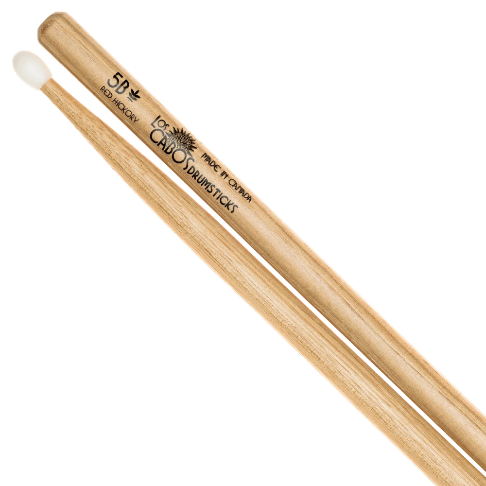 Los Cabos Red Hickory Drumsticks - Nylon Tip