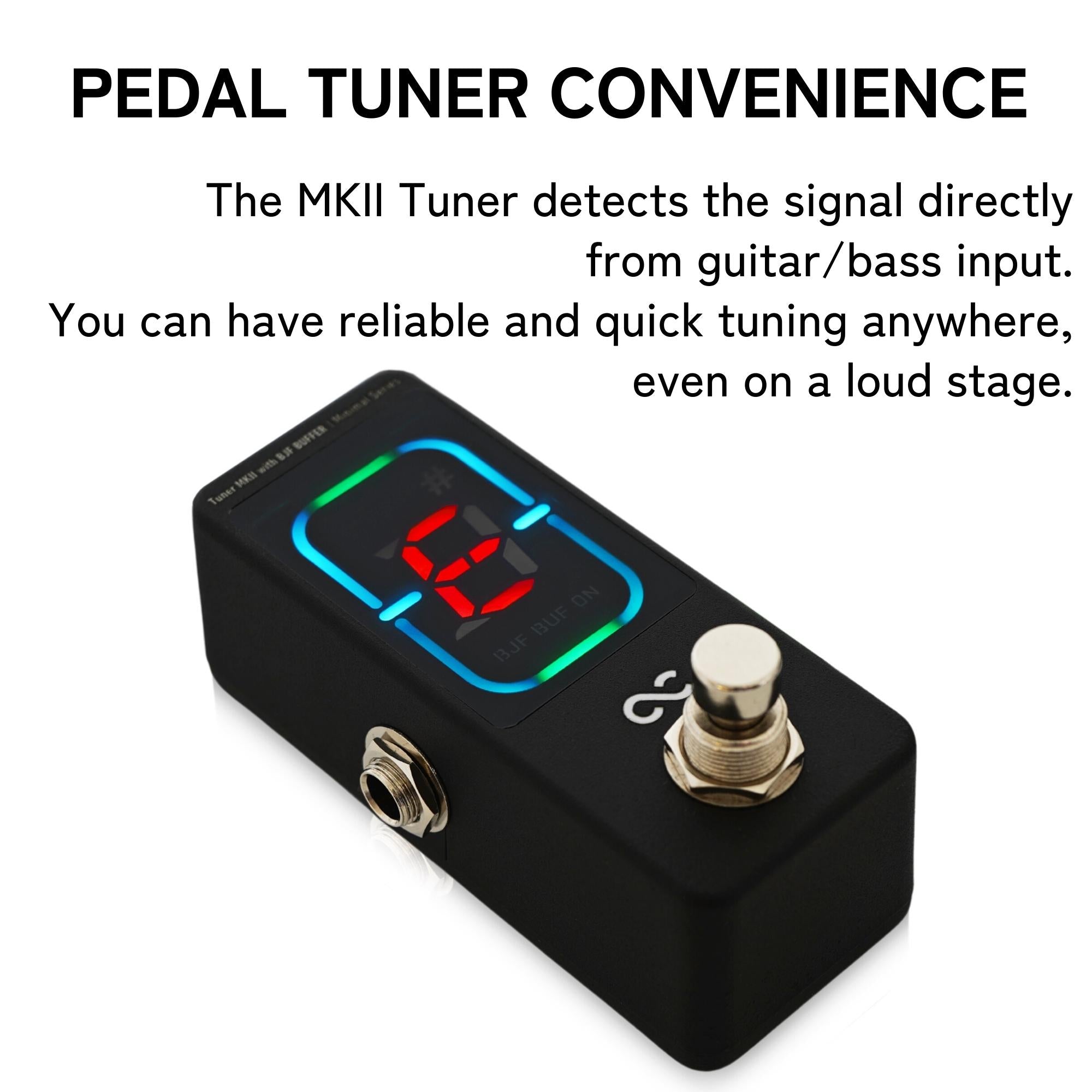 tuner pedal with buffer One Control Minimal Series Tuner MKII with BJF Buffer