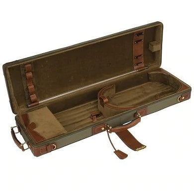 GL Violin Denim & Leather Pentagon - Brown Leather Trim