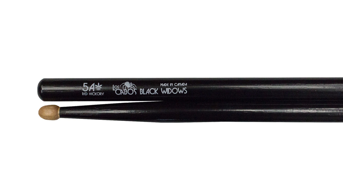 Los Cabos Red Hickory &#39;Black Widow&#39; Drumsticks