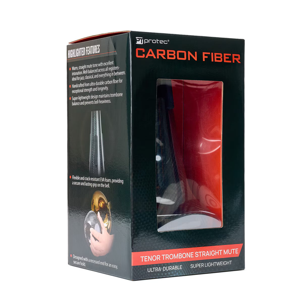 PROTEC Tenor Trombone Mute - Straight, Carbon Fiber