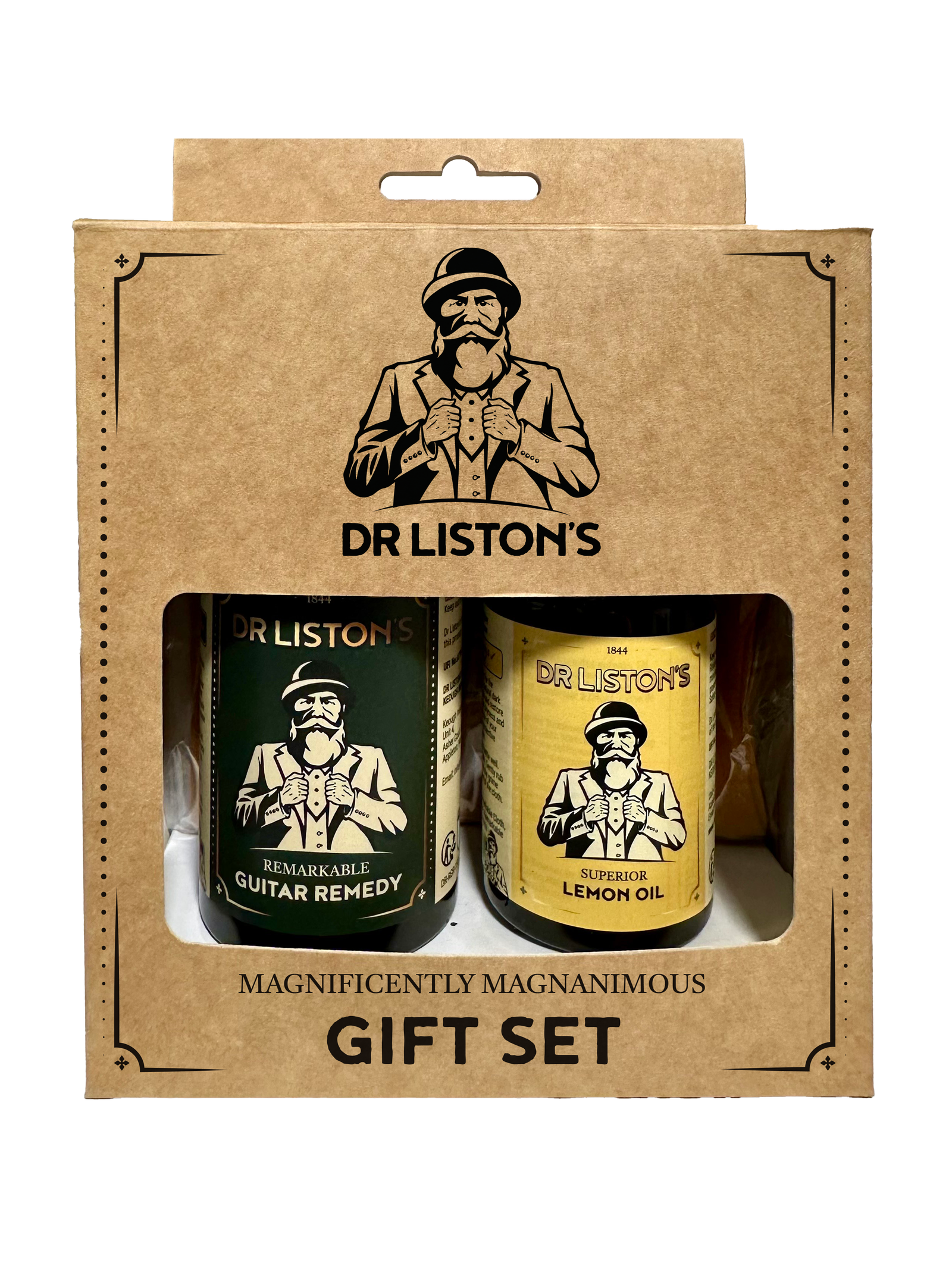 DR LISTON'S Gift Set / Guitar Remedy, Lemon Oil & Cloth