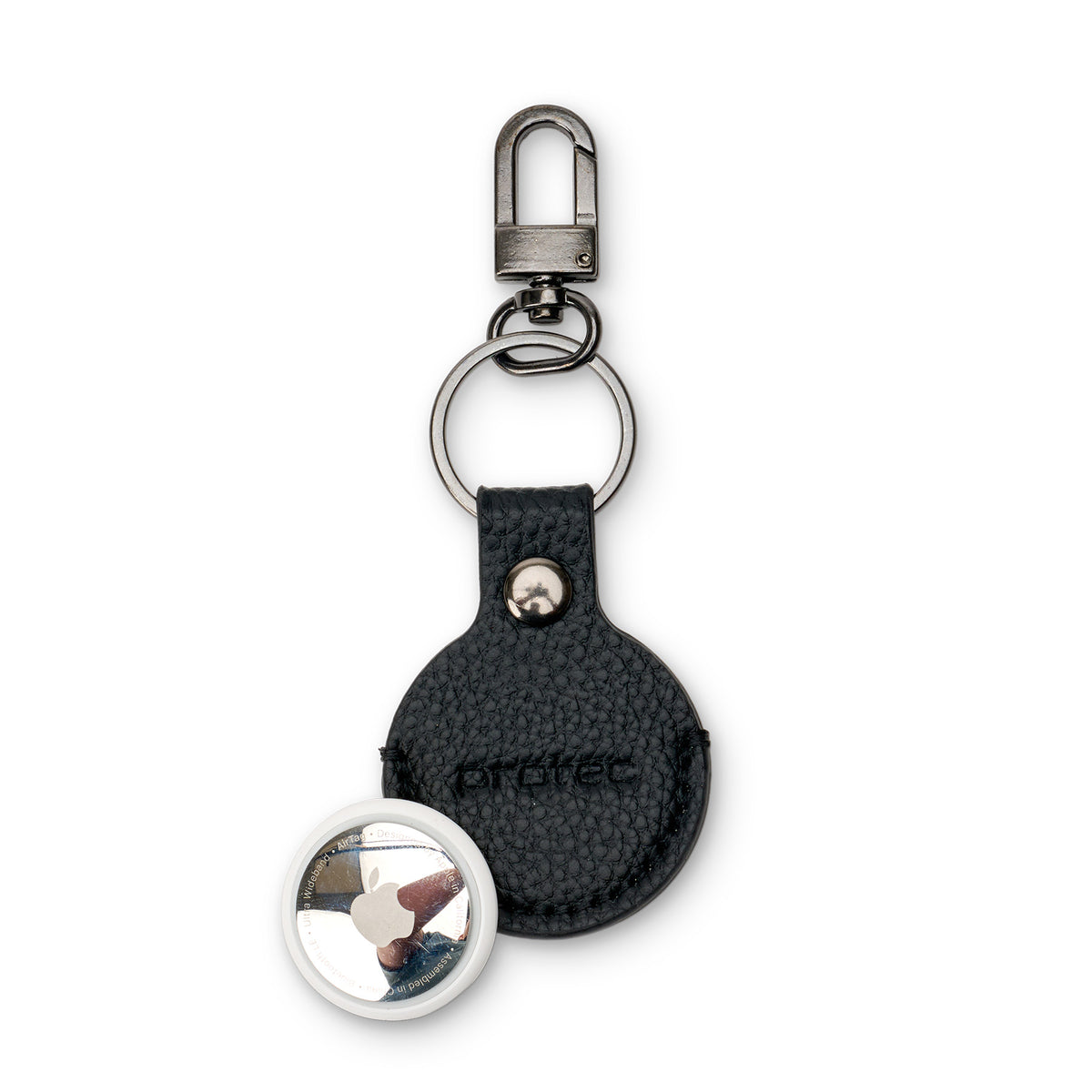 PROTEC Airtag Leather Keychain