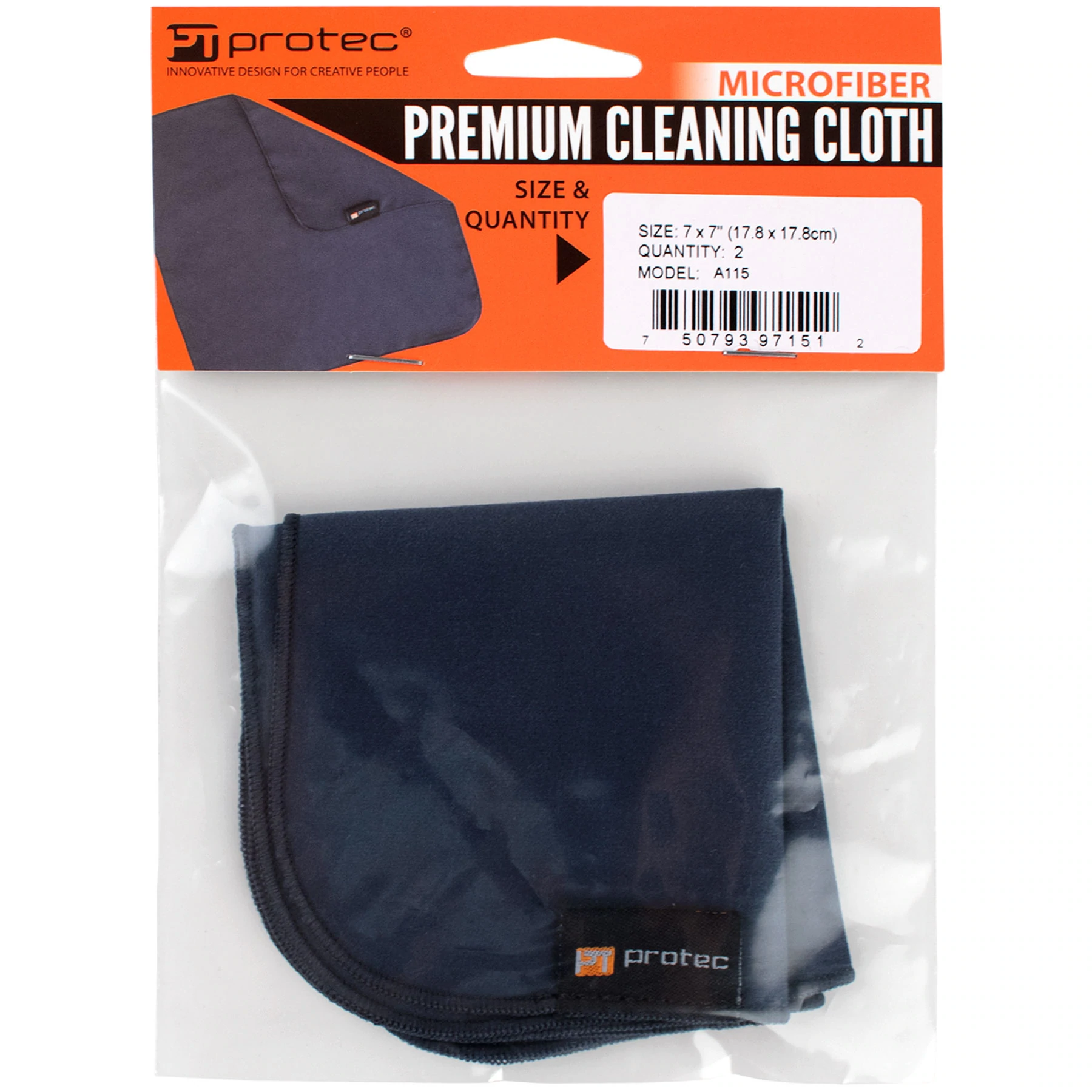 PROTEC 7 x 7" Microfiber Cleaning Cloth