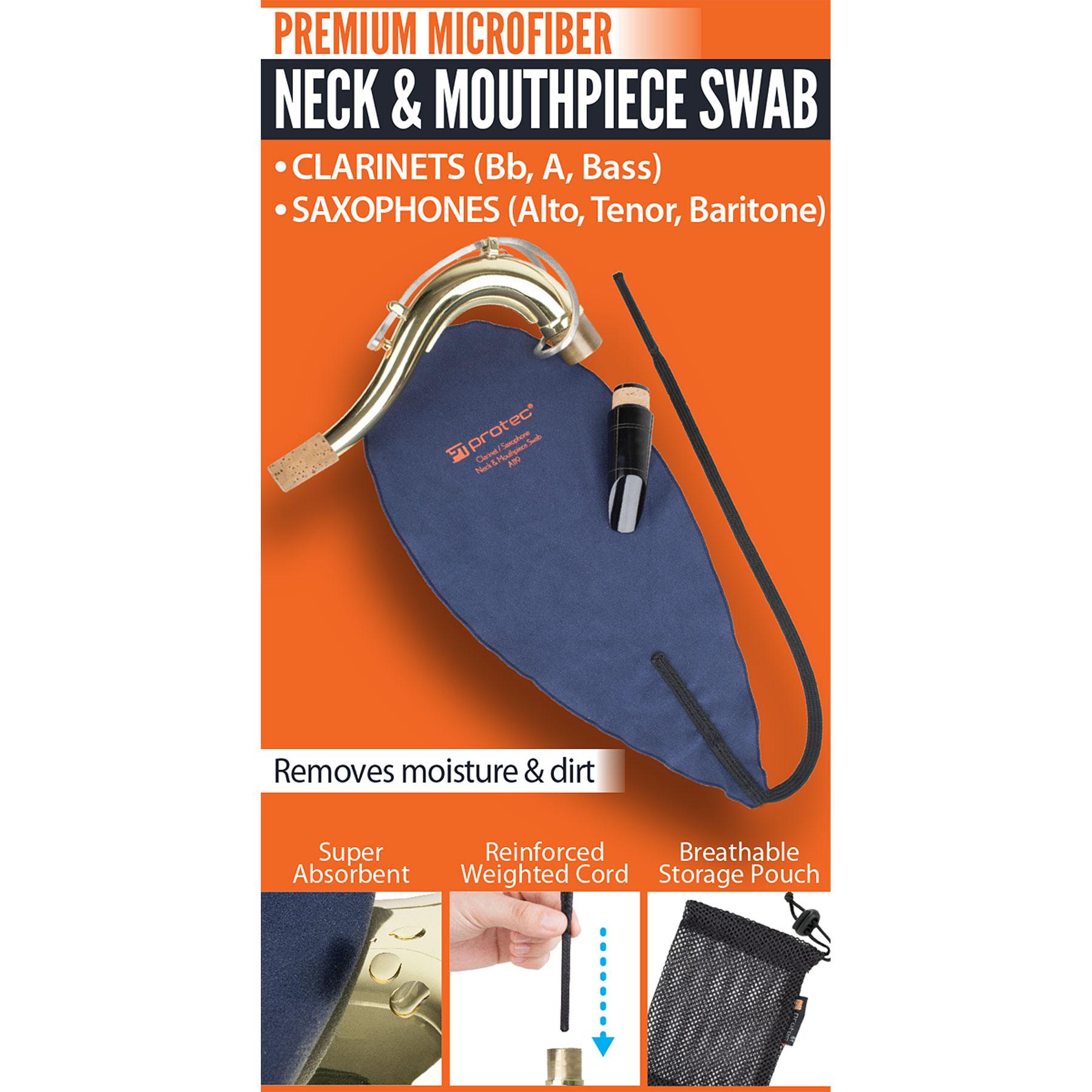 PROTEC Clarinet / Saxophone Neck & Mouthpiece Swab