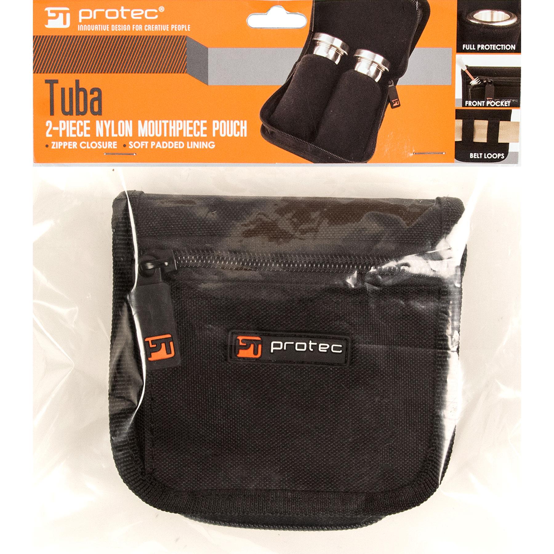 PROTEC Tuba 2pc Mouthpiece Pouch w/ Zipper Closure