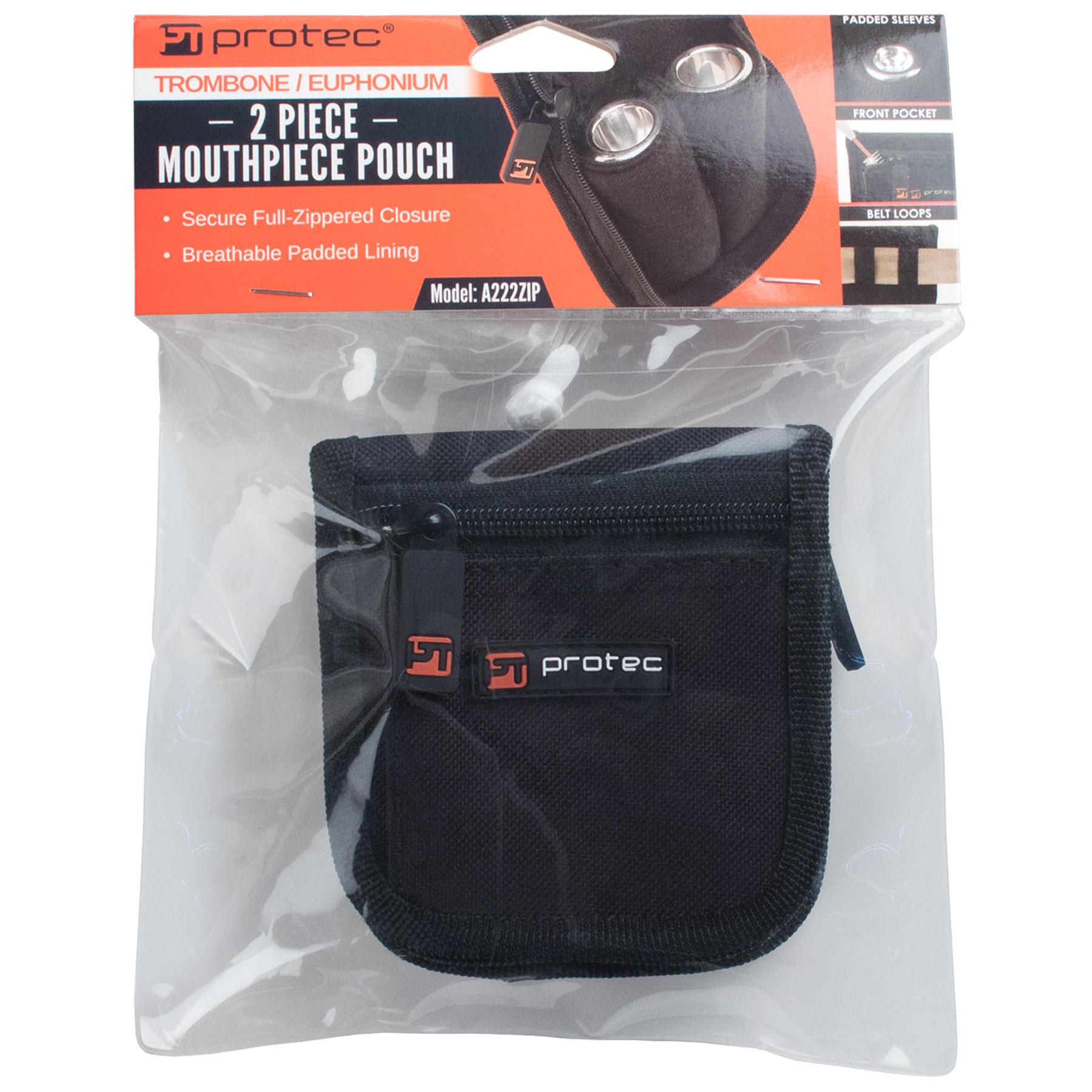 PROTEC Trombone 2pc Mouthpiece Pouch w/ Zipper Closure