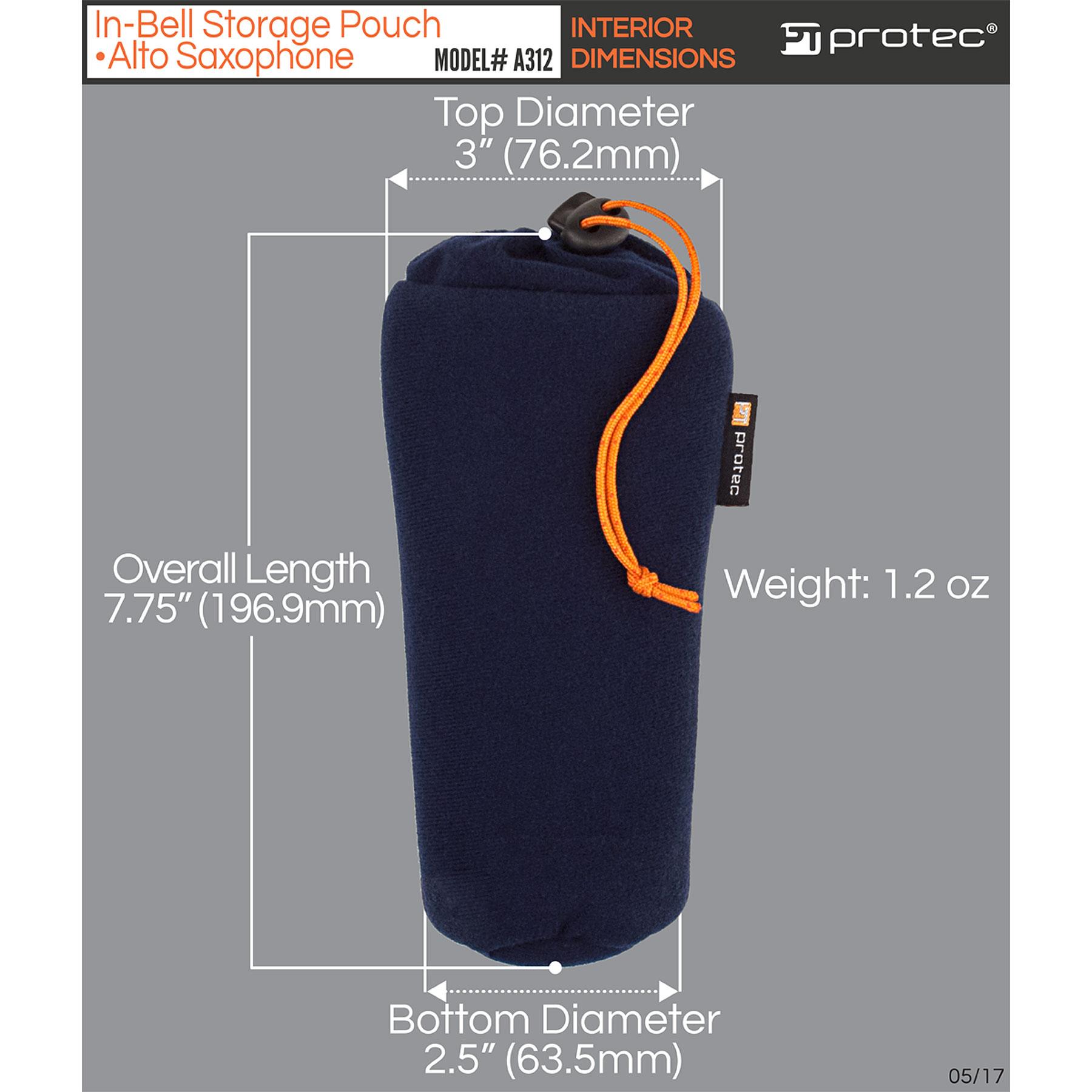 PROTEC Saxophone In-Bell Neck & Mouthpiece Storage Pouch