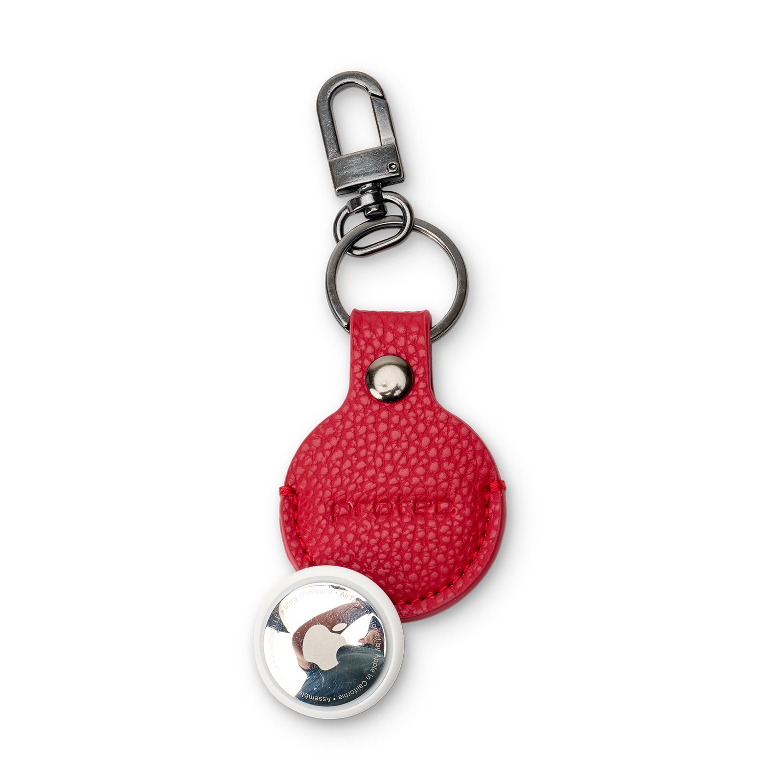 PROTEC Airtag Leather Keychain