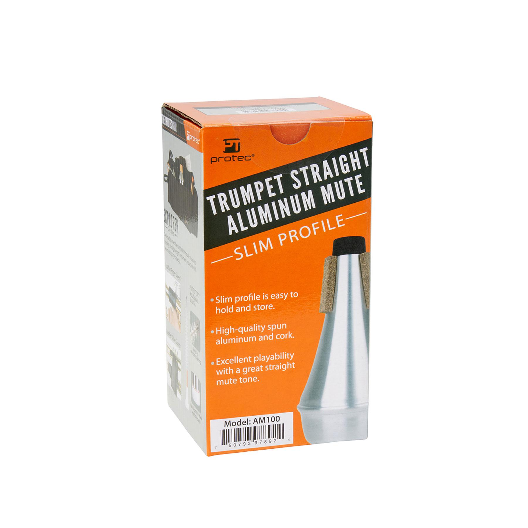 PROTEC Trumpet Straight Mute - Slim Profile - Aluminium