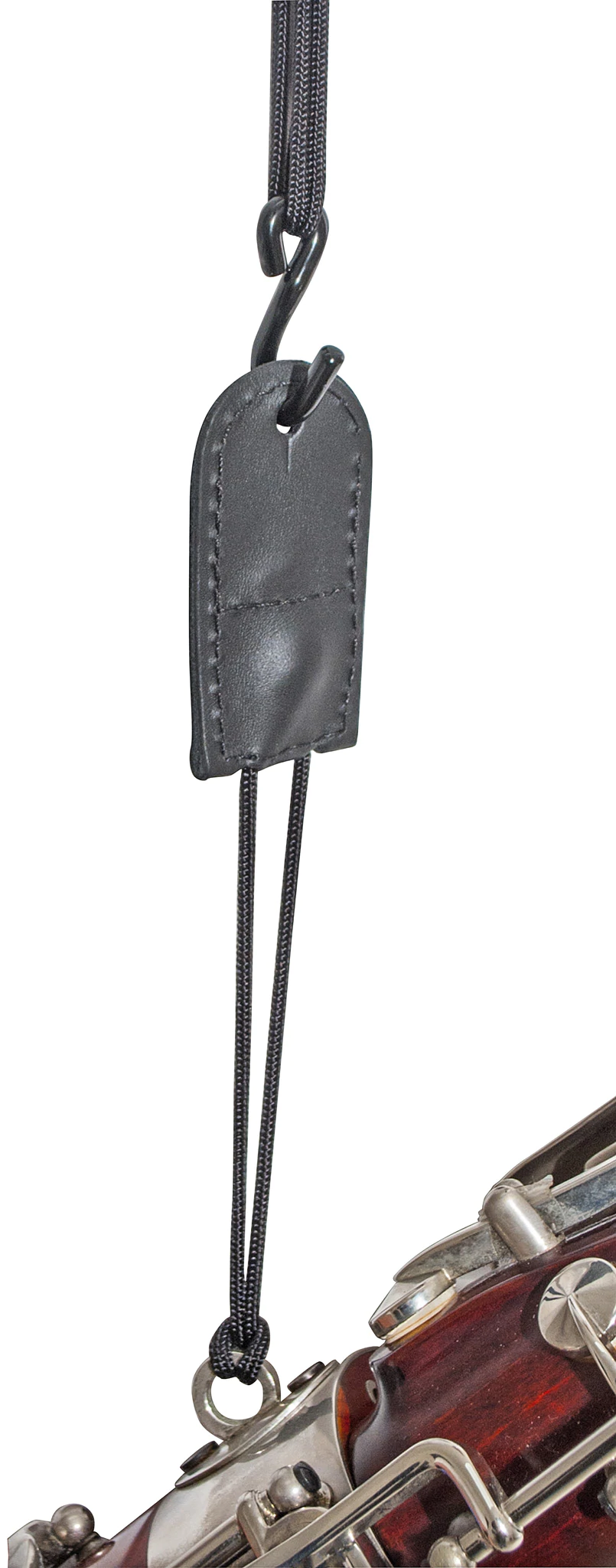 BG Bassoon Shoulder & Seat Strap "2 in 1", Leather with Cotton Padding, Metal Hook