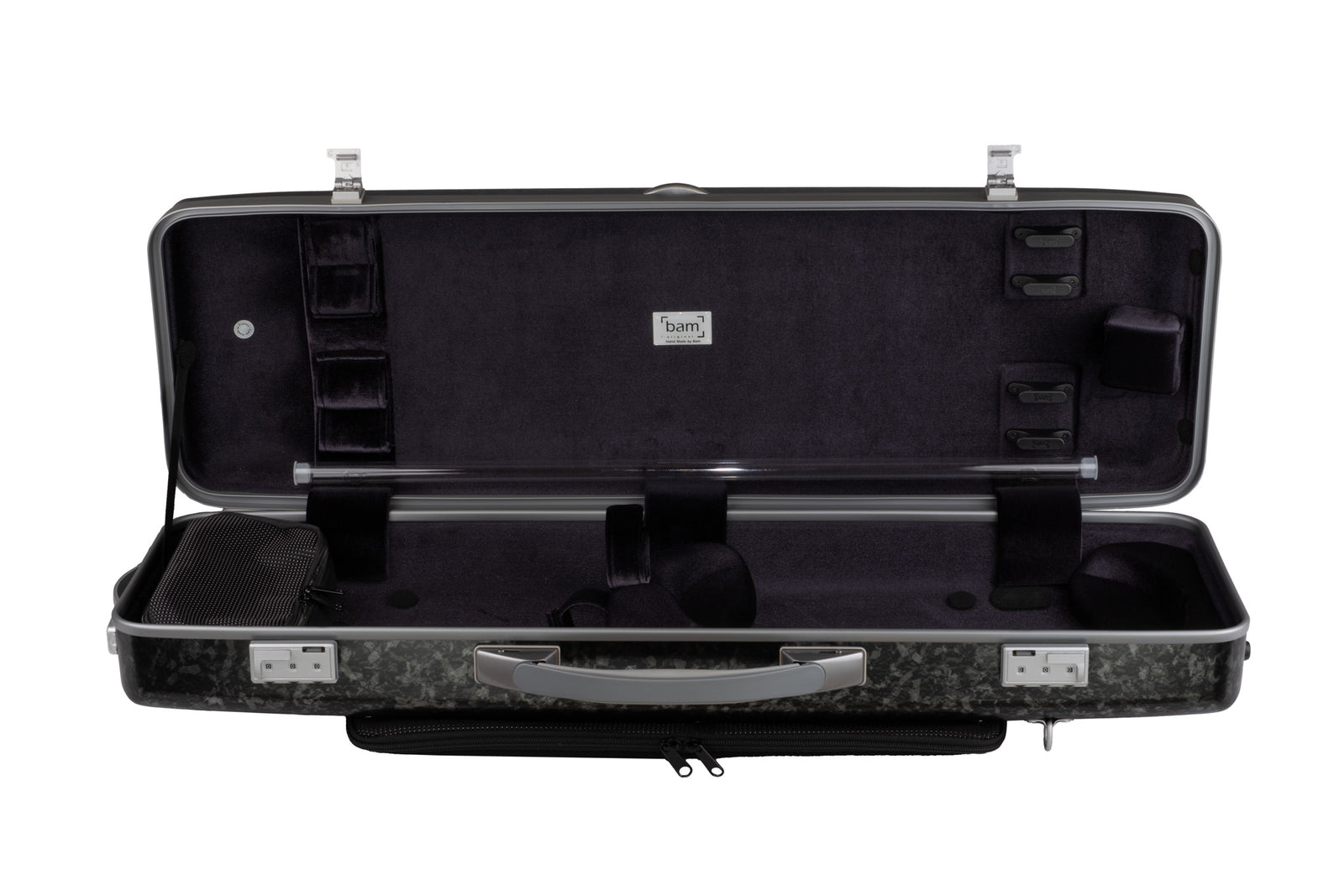 BAM ROCKS Hightech Oblong Violin Case with Back Pocket