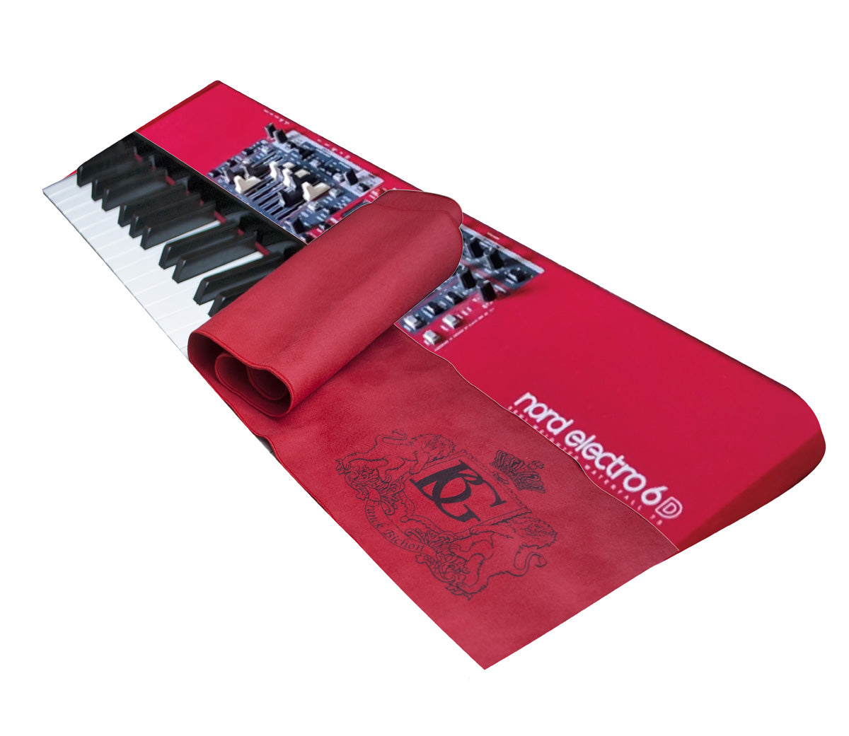 BG Keyboard Cover, 73 Keys, Red Microfibre