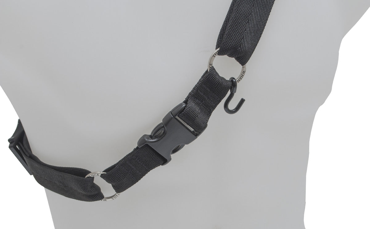 BG Bassoon Shoulder & Seat Strap "2 in 1", Leather with Cotton Padding, Metal Hook