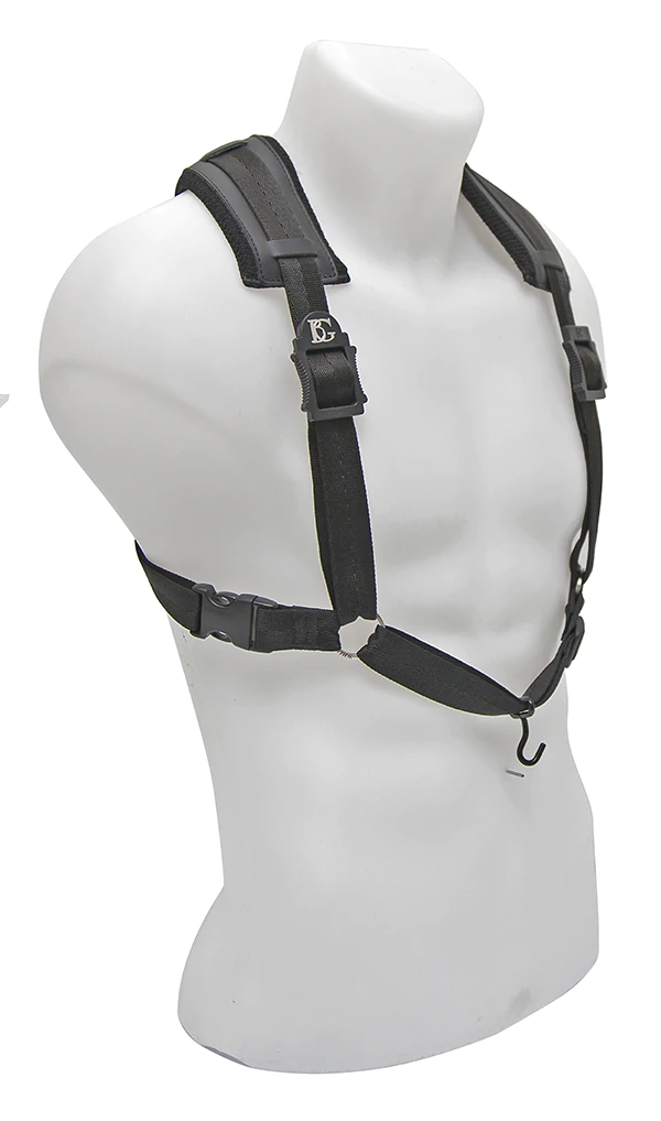 BG Bassoon Comfort Harness Men, Extra Cotton Padding, Metal Hook