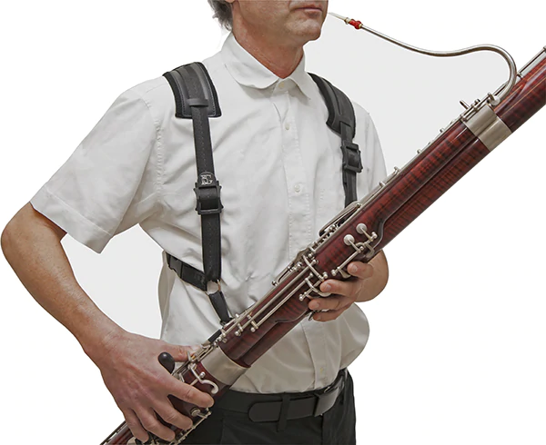 BG Bassoon Comfort Harness Men, Extra Cotton Padding, Metal Hook