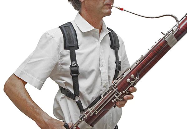 BG Bassoon Comfort Harness Men, Extra Cotton Padding, Metal Hook