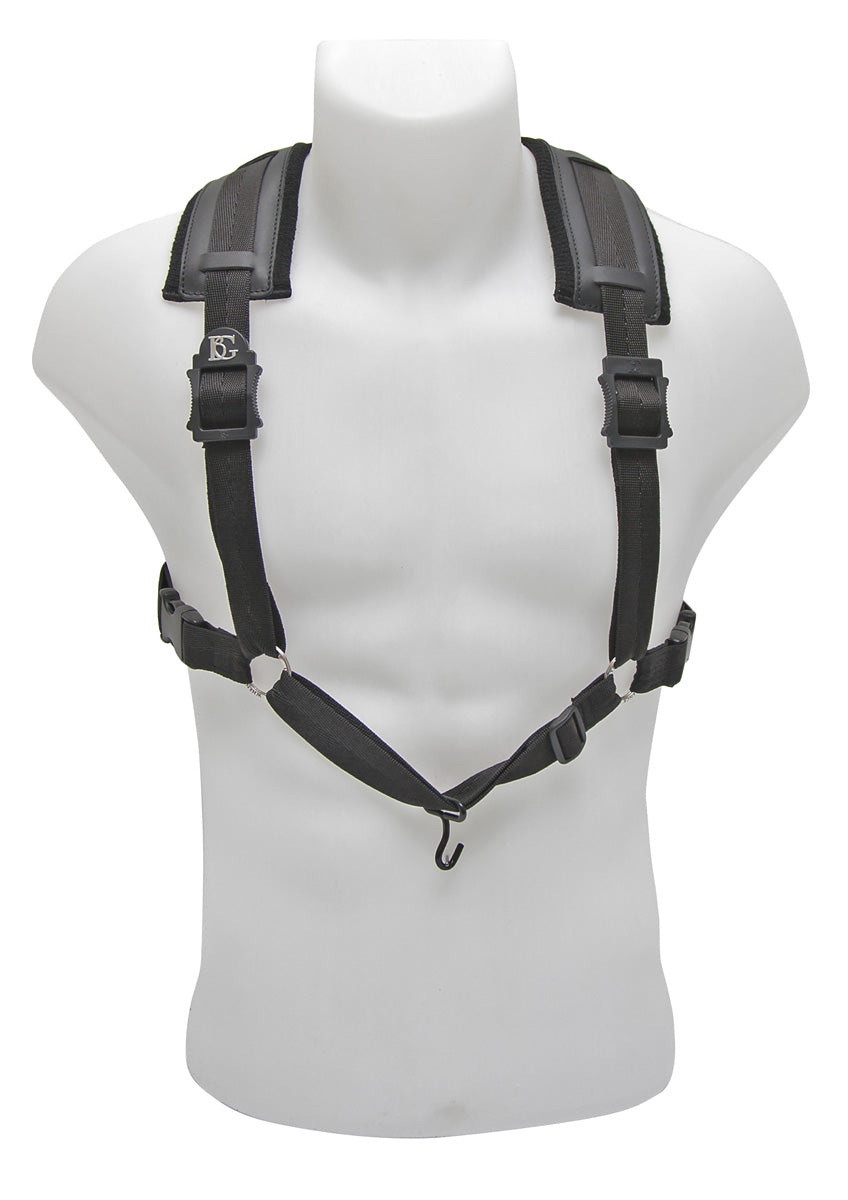 BG Bassoon Comfort Harness Men, Extra Cotton Padding, Metal Hook