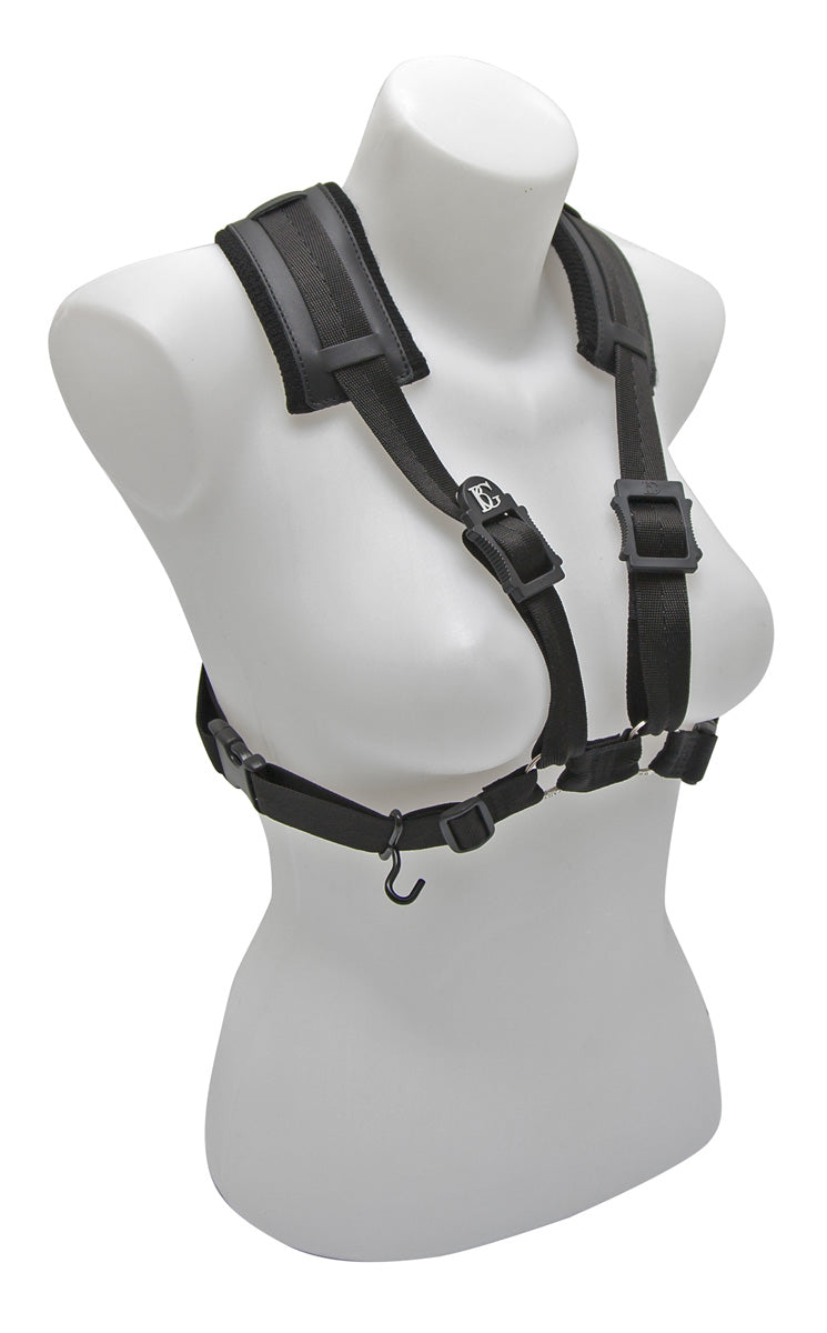 BG Bassoon Comfort Harness Ladies, Extra Cotton Padding, Metal Hook