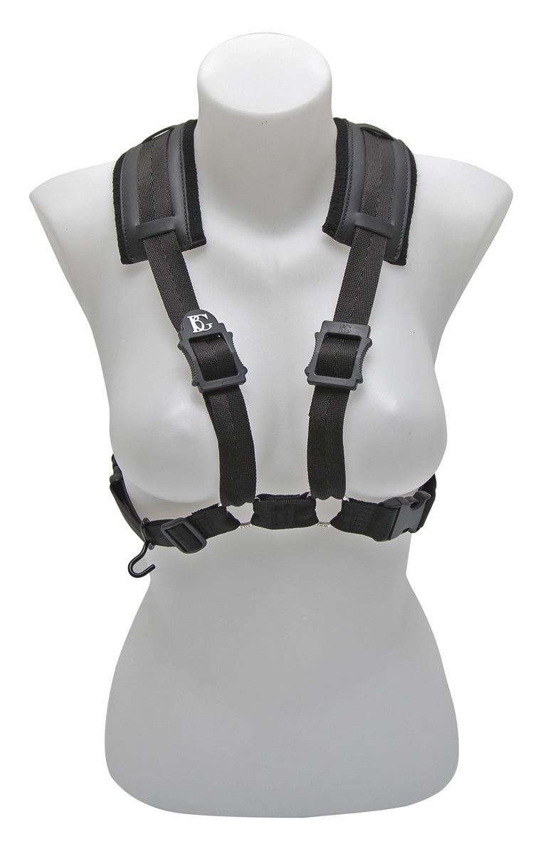 BG Bassoon Comfort Harness Ladies, Extra Cotton Padding, Metal Hook