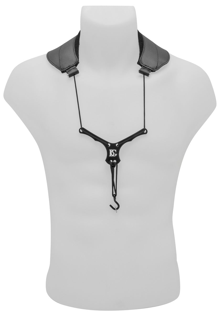 BG Bassoon "ZEN" Yoke Neck Strap w/ Metal Extender, Cotton Padding, Metal Hook + Loop Attachment