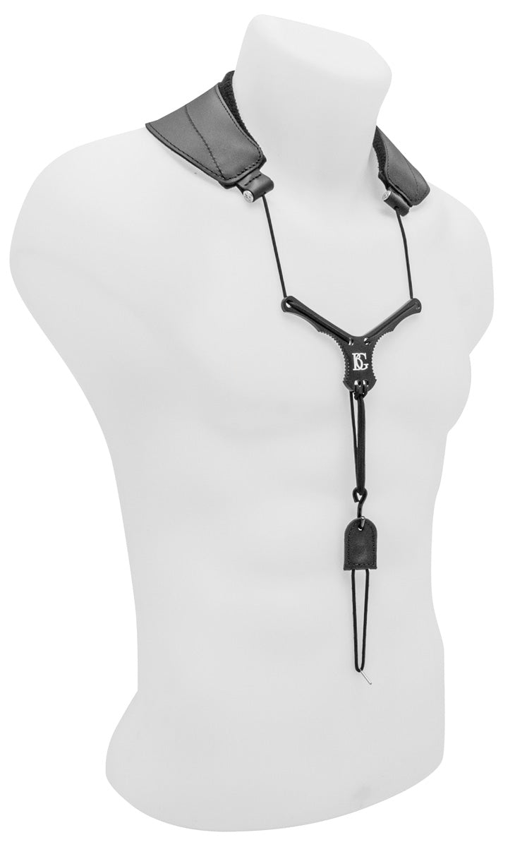 BG Bassoon "ZEN" Yoke Neck Strap w/ Metal Extender, Cotton Padding, Metal Hook + Loop Attachment