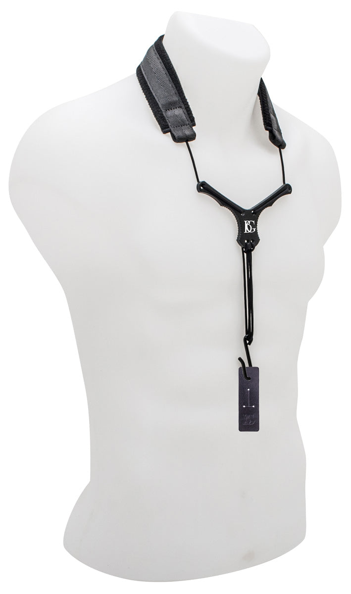 BG Bb Clarinet &quot;ZEN&quot; Nylon Neck Strap w/ ABS Extender, 2 LP Connectors