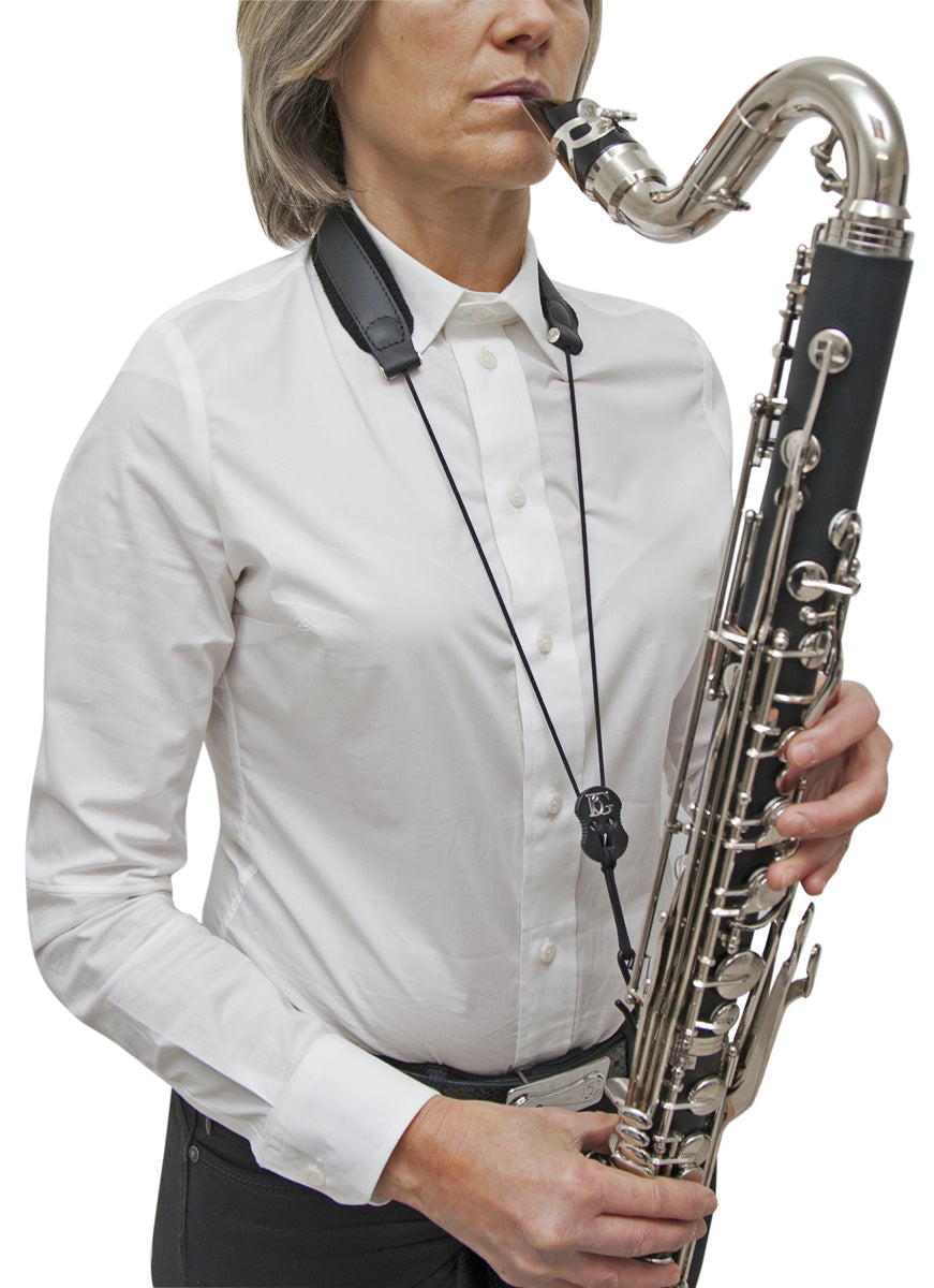 BG Bass Clarinet Leather Neck Strap