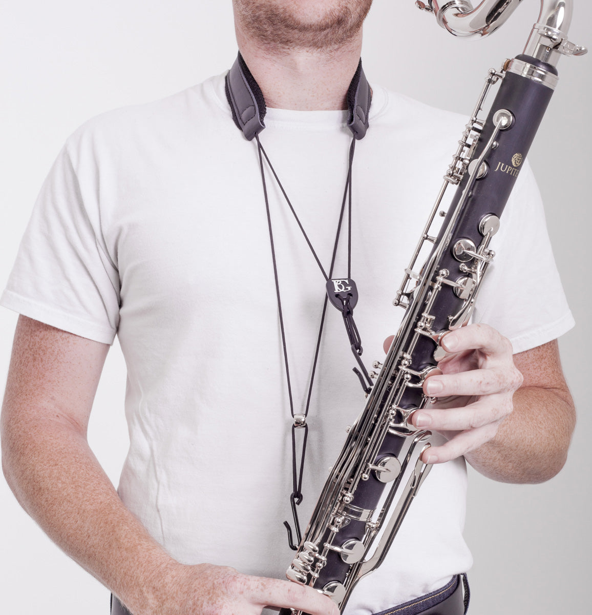 BG Bass Clarinet Leather Neck Strap