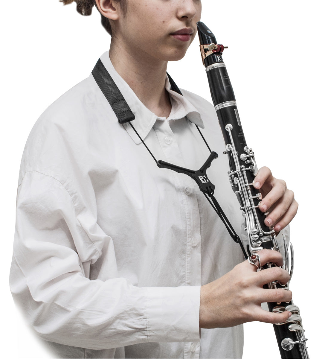 BG Bb Clarinet "ZEN" Flex Neck Strap, w/ ABS Extender