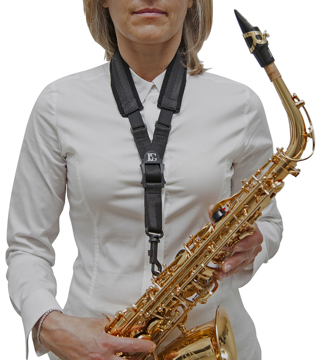 BG Sax A + T: Comfort Strap, Elastic Sling, Snap Hook