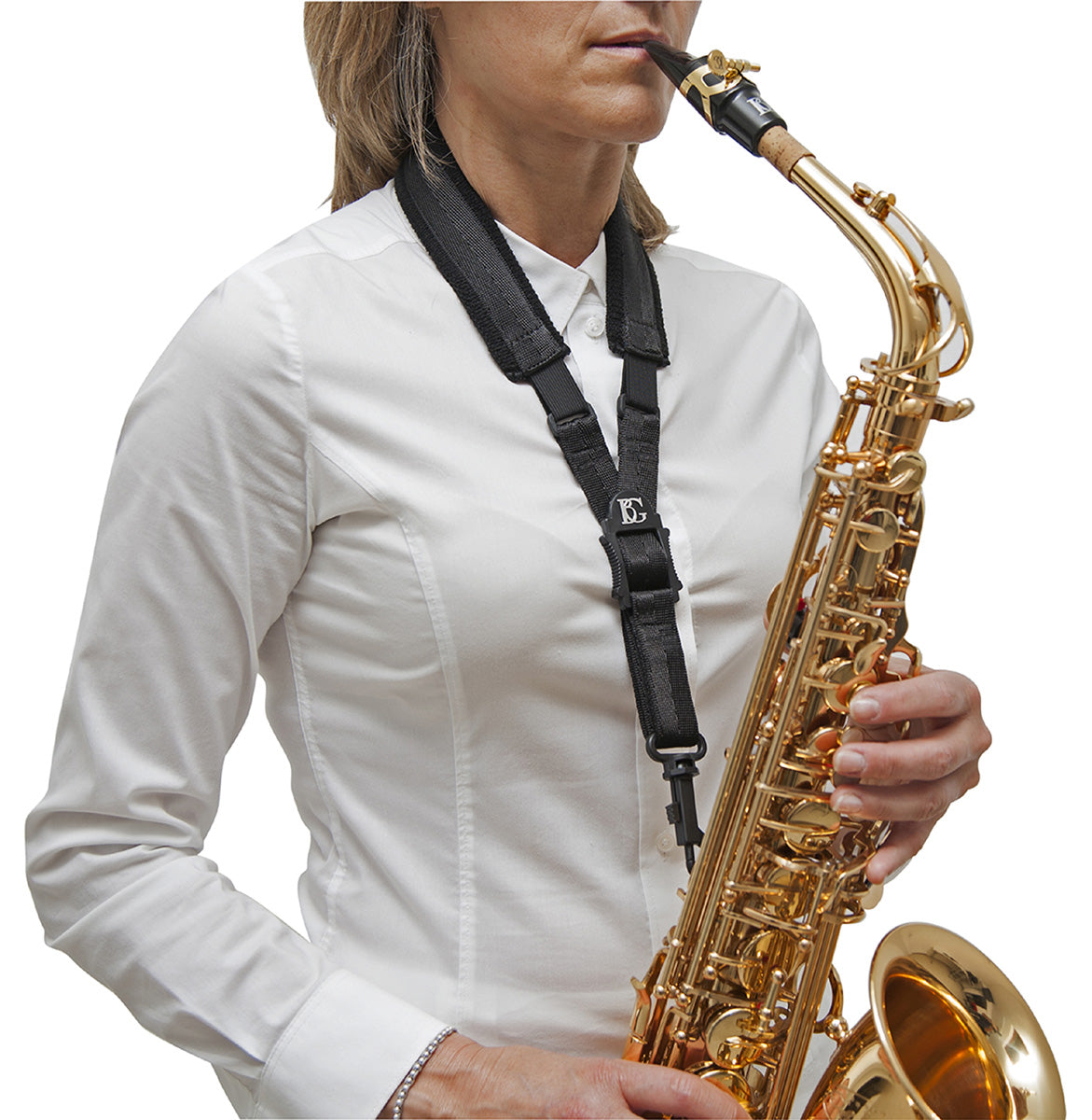 BG Sax A + T: Comfort Strap, Elastic Sling, Snap Hook