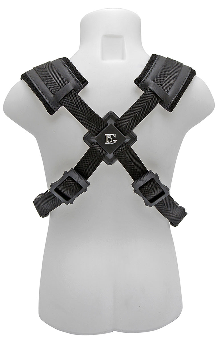 BG Sax A + T: Comfort Harness Small, Extra Cotton Padding, Metal Snap Hook - Black