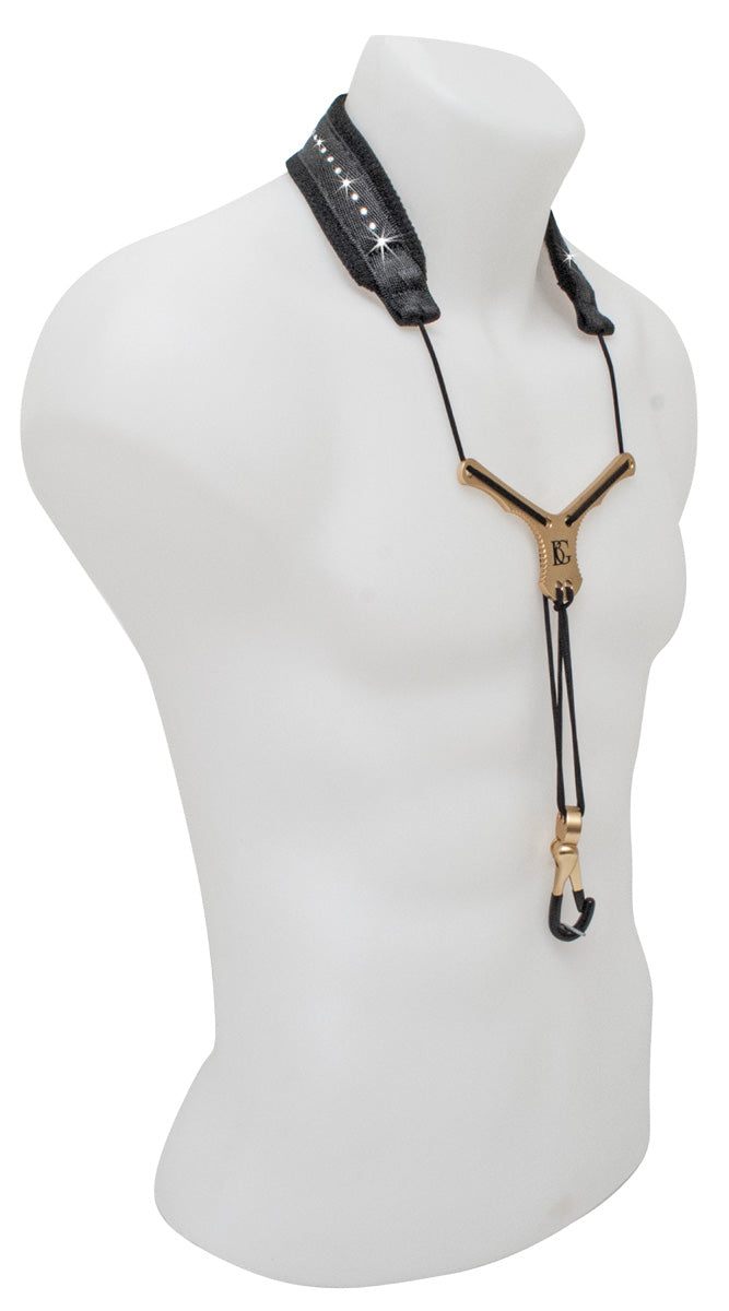 BG Sax S + A + T: Comfort &quot;GLAM&quot; Neck Strap w/ SWAROVSKI elements, &quot;ZEN&quot; w/ Metal Extender &amp; Metal Snap Hook