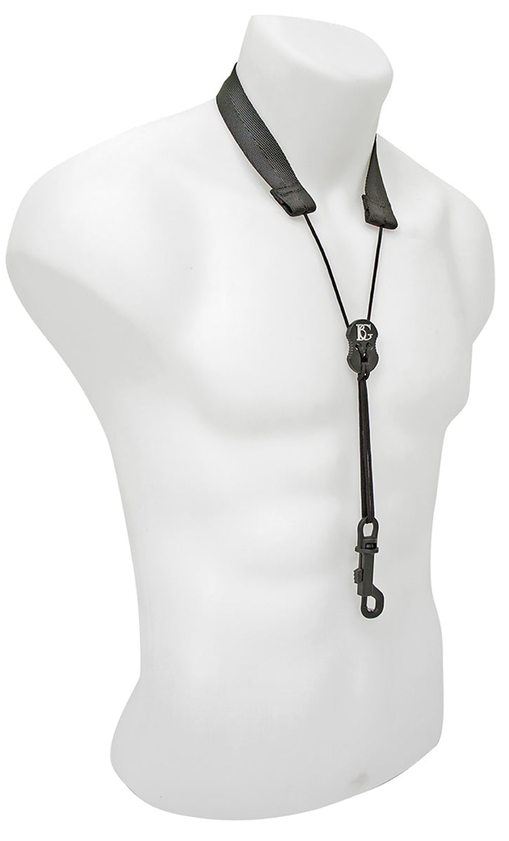 BG Sax S + A + T: Flex Neck Strap, Snap Hook - Black