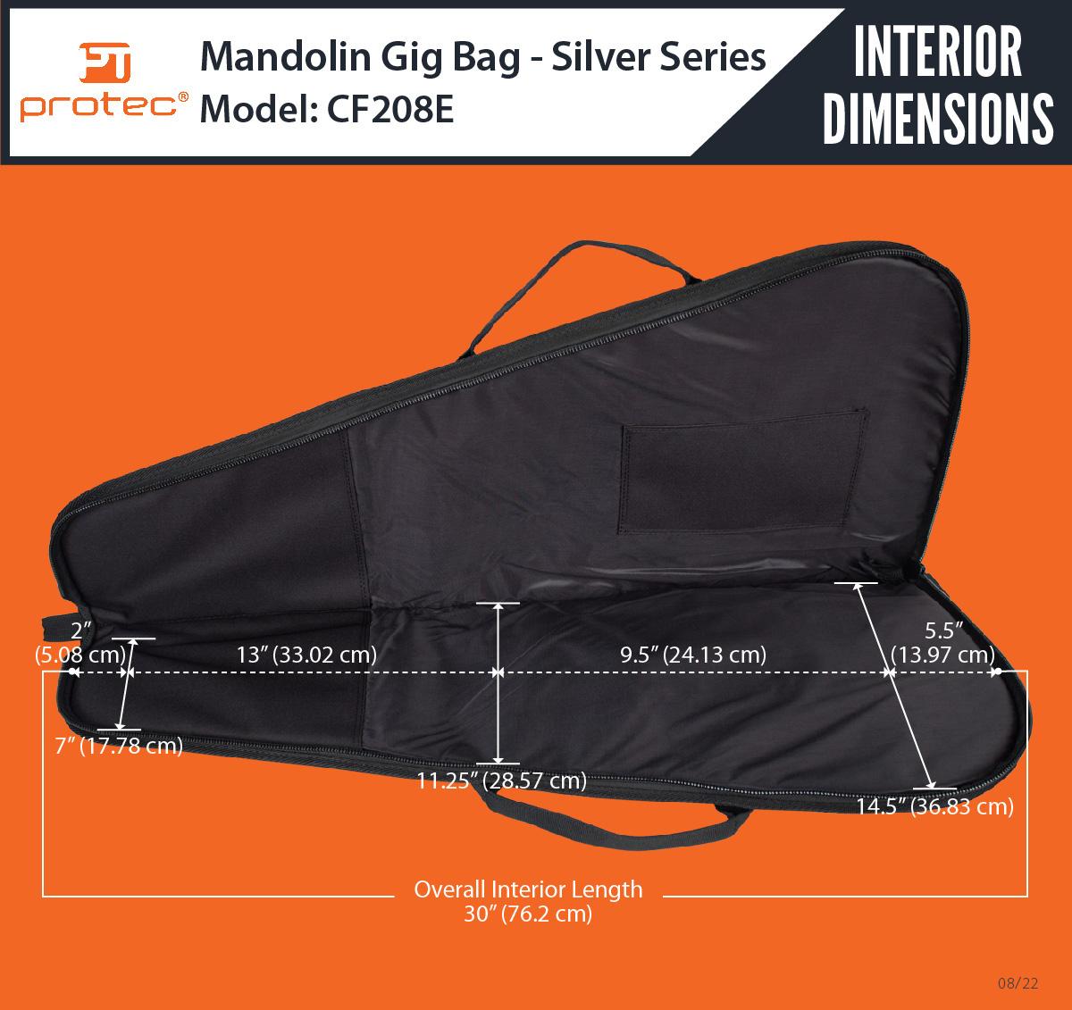 PROTEC Mandolin Gig Bag - Silver Series