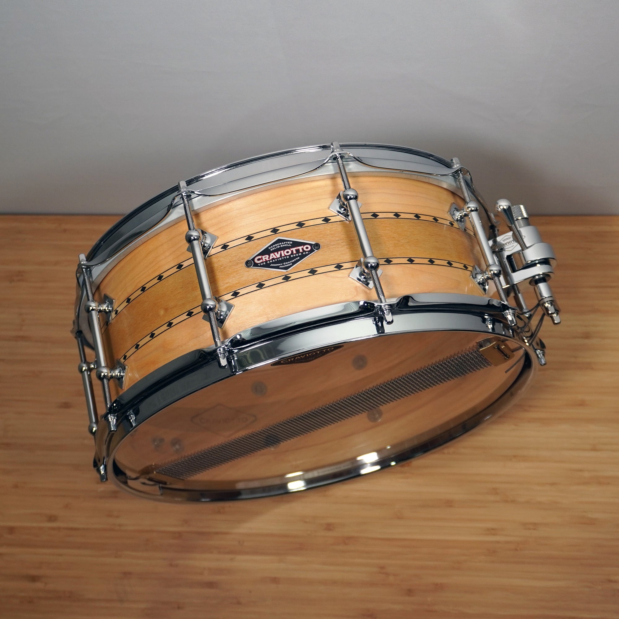 CRAVIOTTO Custom Shop Stacked Solid Snare (3-Way)