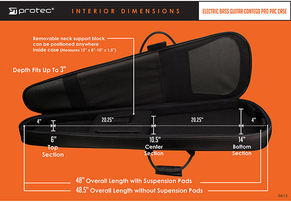 PROTEC Bass Guitar Contego Pro Pac Case