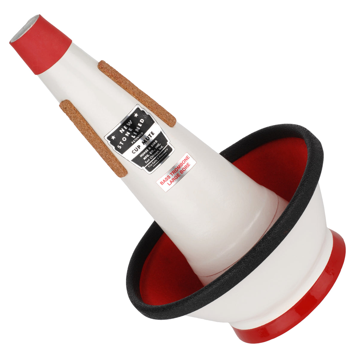 H&amp;B Stonelined Mic-A Cup Bass Trombone Lg Mute
